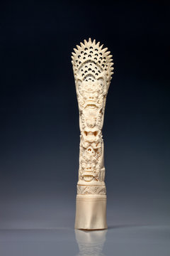 Finely Carved Hollow Bone Bali