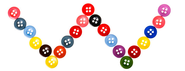 alphabet from button