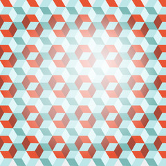 Cube Retro Vector Background
