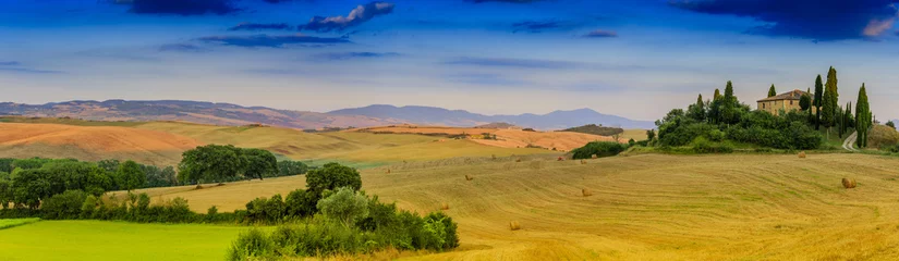 Poster de jardin Tuscany landscape - panorama, San Quirico d´Orcia, Italy