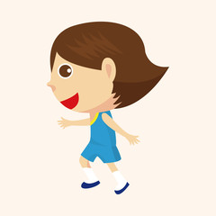 sport athlete runner theme elements