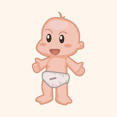 kid baby theme elements