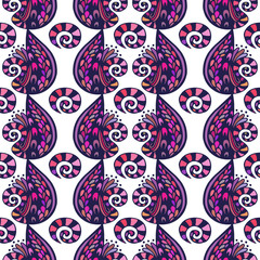 Vector illustration abstract seamless pattern. Abstract colorful