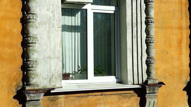 Retro window molding of Stalins ampir style