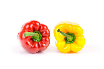 Red and yellow peppers