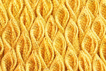 gold pleated fabric silk for background