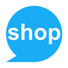 Icono texto shop