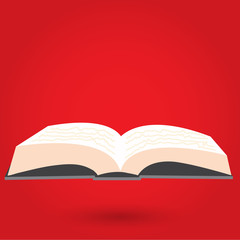 Book, reading, vector