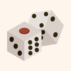 casino dice theme elements