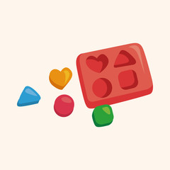 baby toy brick theme elements