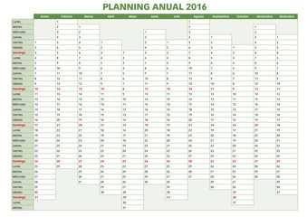 Annual planner spanish 2016.indd