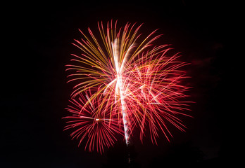 New Year celebration fireworks.