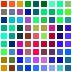 Color square blocks on a white background illustration.