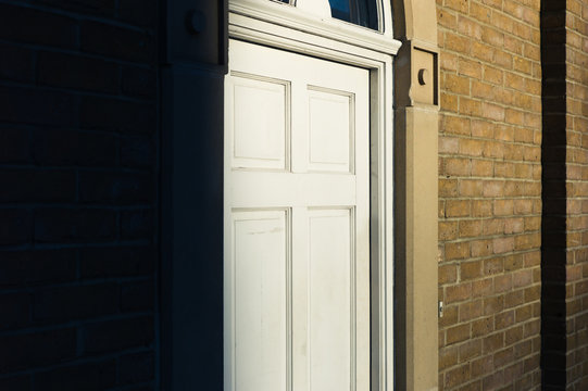 Door of house in the sunlight