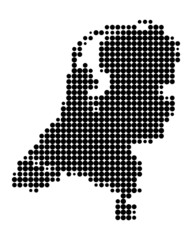 Obraz premium Karte der Niederlande