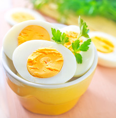 boiled eggs