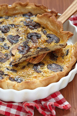Caramelized Shallot and Mushroom Quiche
