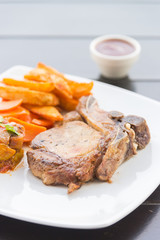 Pork chop steak
