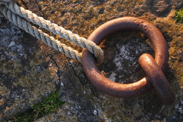 Obraz premium Pier mooring ring