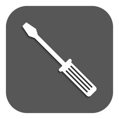 The screwdriver icon. Settings symbol. Flat