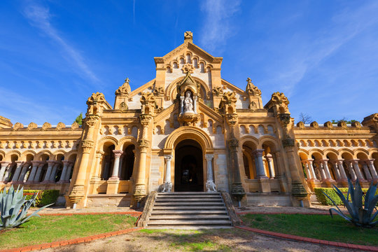 Mausoleum in Bilbao's cemetery, Spain