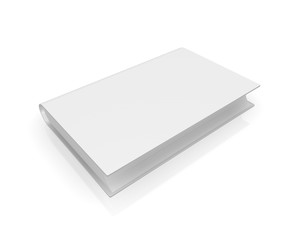 Blank cover book, isolated on a white background