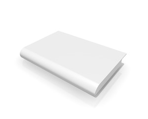 Blank cover book, isolated on a white background
