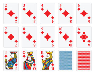 Playing Cards -  Diamonds Set