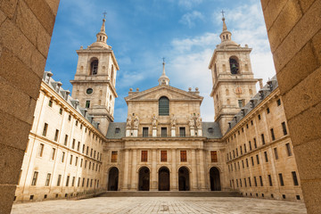 Fototapeta na wymiar Royal Monastery of S. Lorenzo de El Escorial near Madrid, Spain