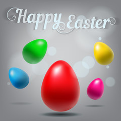 Happy Easter Typographical Background