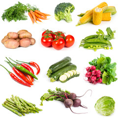 Ensemble de légumes frais