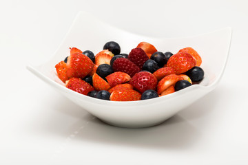 Coupelle de fruits rouge