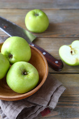 Nutritious apples in a bowl