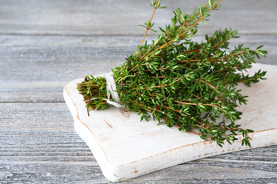 Bunch of fragrant thyme