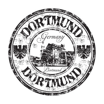 Dortmund grunge rubber stamp