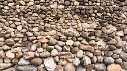 Wet round stone rock pebble texture floor