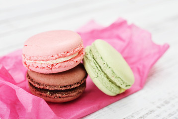 Colorful macaroons