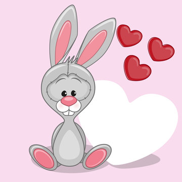 Bunny with hearts