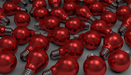 Many light bulbs