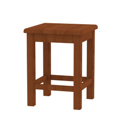 Old stool wooden