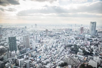 Foto op Aluminium luchtfoto van Tokio © oneinchpunch