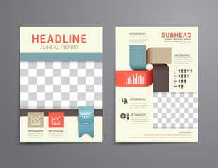 Vector brochure, flyer, magazine cover booklet poster design
