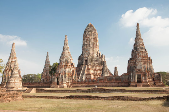 Wat Chai Watthanaram in Ayutthaya,Thailand