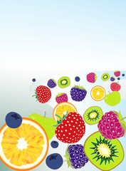 The flow of fresh fruit and berries