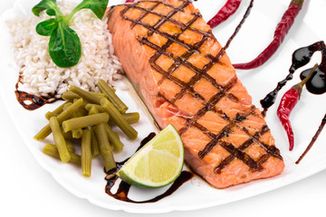 Grilled salmon