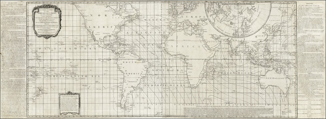 Fototapeta premium Vintage World map