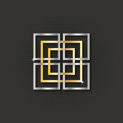 Obraz premium monogram design, vintage pattern logo