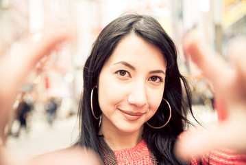 Woman taking a picture