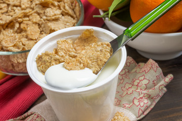 yogurt with cereals