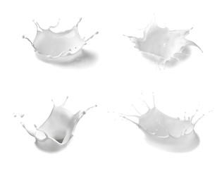 milk splash bottle drop white liquid